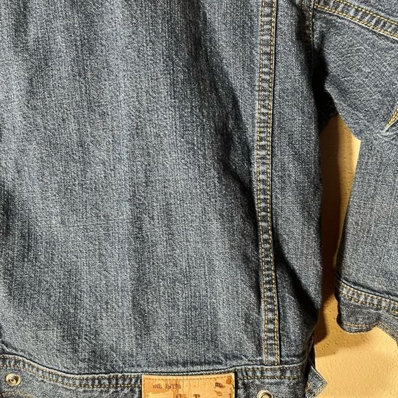 Jacket Gap Sz XS Blue Denim Jacket w Corduroy Collar Snap closure - Picture 2 of 4